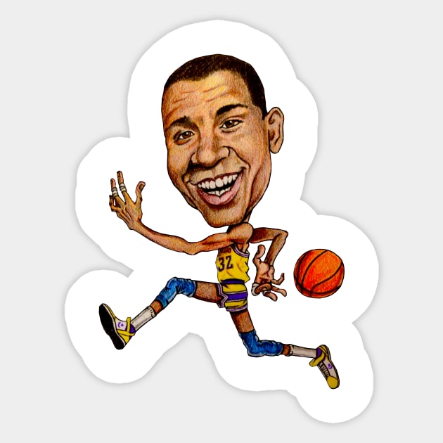 Magic johnson caricature t shirt 2025